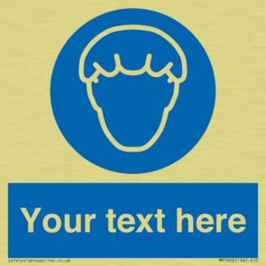 Custom Hair protection must be worn